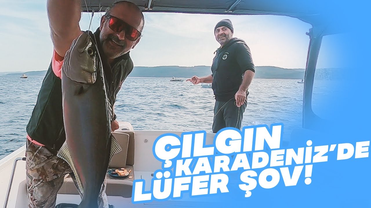 HIRÇIN KARADENİZ SULARINDA YEM YAKALAYIP, UZUN OLTA İLE LÜFER AVI YAPTIK!