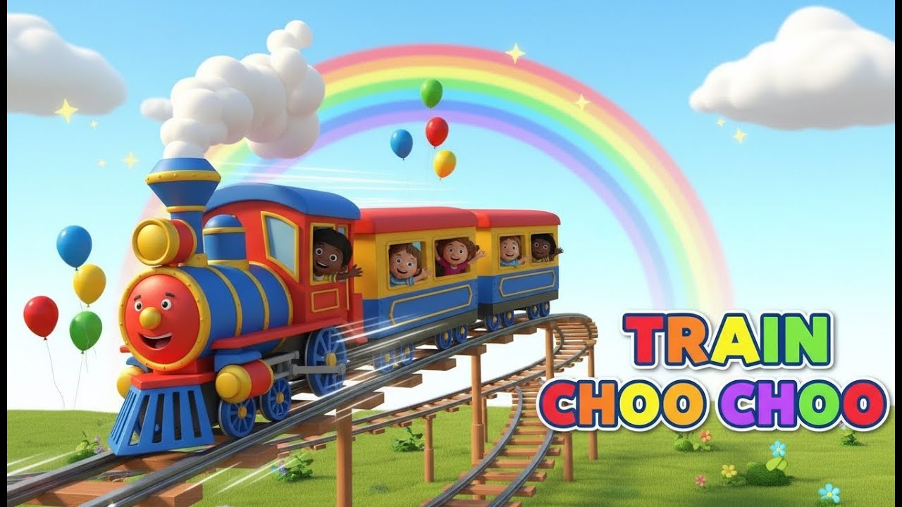 Train Choo Choo Song | Nursery Rhymes & Kids Songs | Newborn Baby Songs & Nursery Rhymes