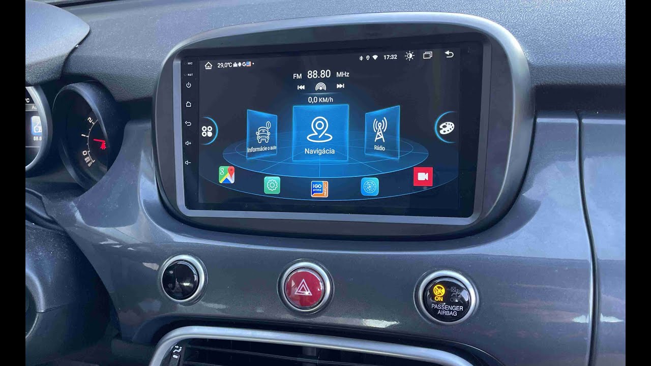 Fiat 500X 2014-2019 year Removal radio + parking camera.
