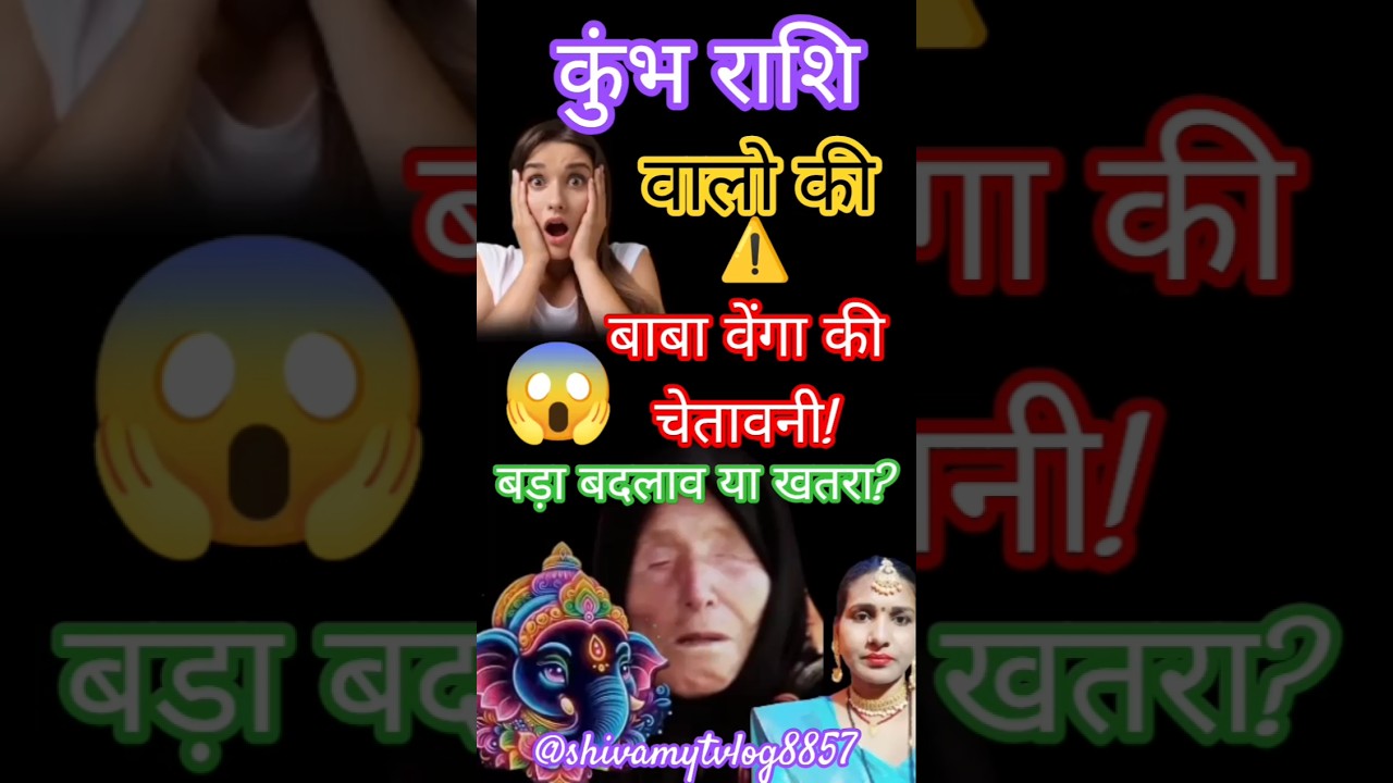 कुंभ राशि वालों की बाबा बेंगा की चेतावनी बड़ा बदलाव या खतरा🙀😲#kumbh #babavanga #astrology#short