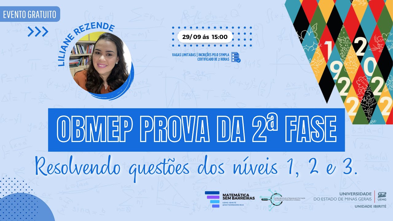 Workshop OBMEP - 2&ordf; Fase da OBMEP - Informa&ccedil;&otilde;es e resolu&ccedil;&atilde;o de quest&otilde;es.