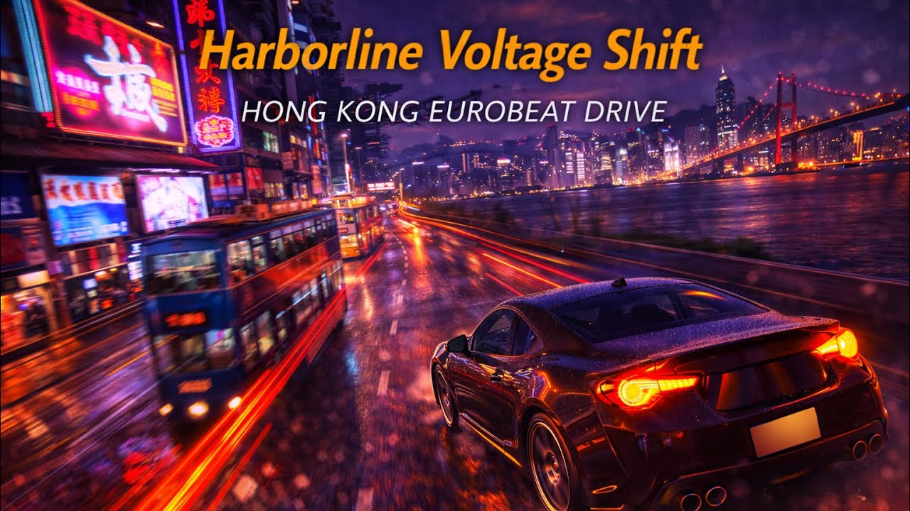 【香港ユーロビート】Harborline Voltage Shift | Hong Kong EUROBEAT DRIVE / 香港・ビクトリアハーバー ナイトラン