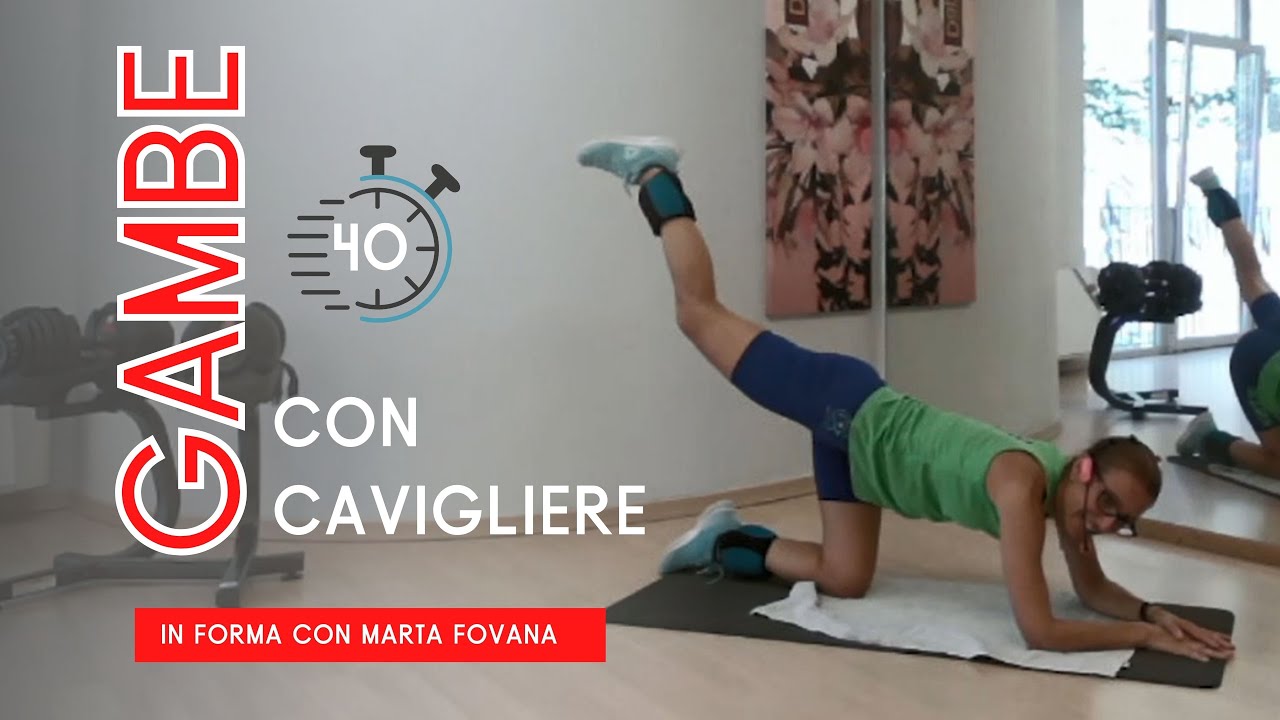 Modella - Tonifica le gambe VELOCEMENTE con le cavigliere! - Lezione di Ginnastica 04