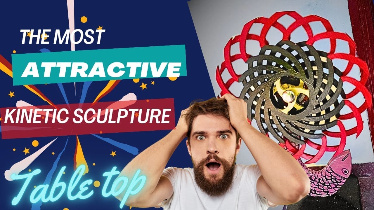 table top kinetic sculpture& spring  mechanism
