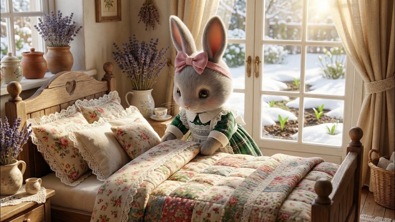 [ASMR] 🧹🫧Spring Cleaning🐦#cutebunny #healingasmr  #cute ai bunny