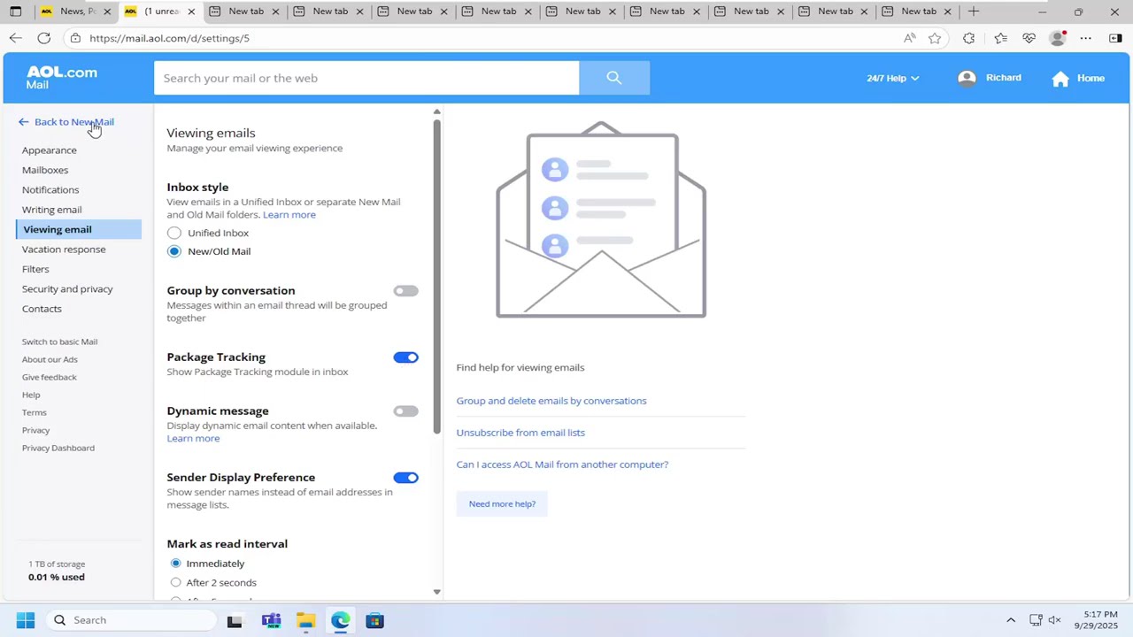 Как включить модуль отслеживания посылок в AOL Mail [Руководство]