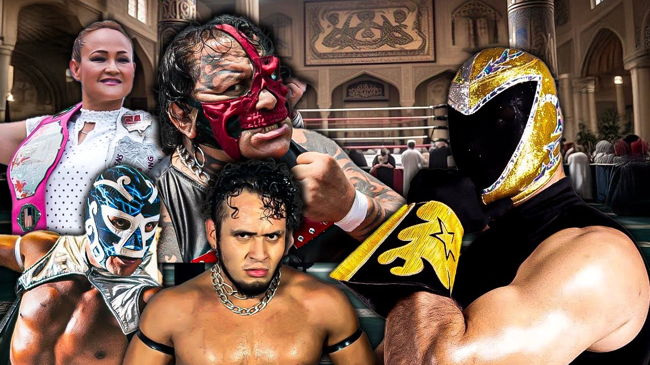 LUCHA LIBRE MEXICANA EN DUBAI por primera vez y fue un ÉXITO! | Tinieblas Jr