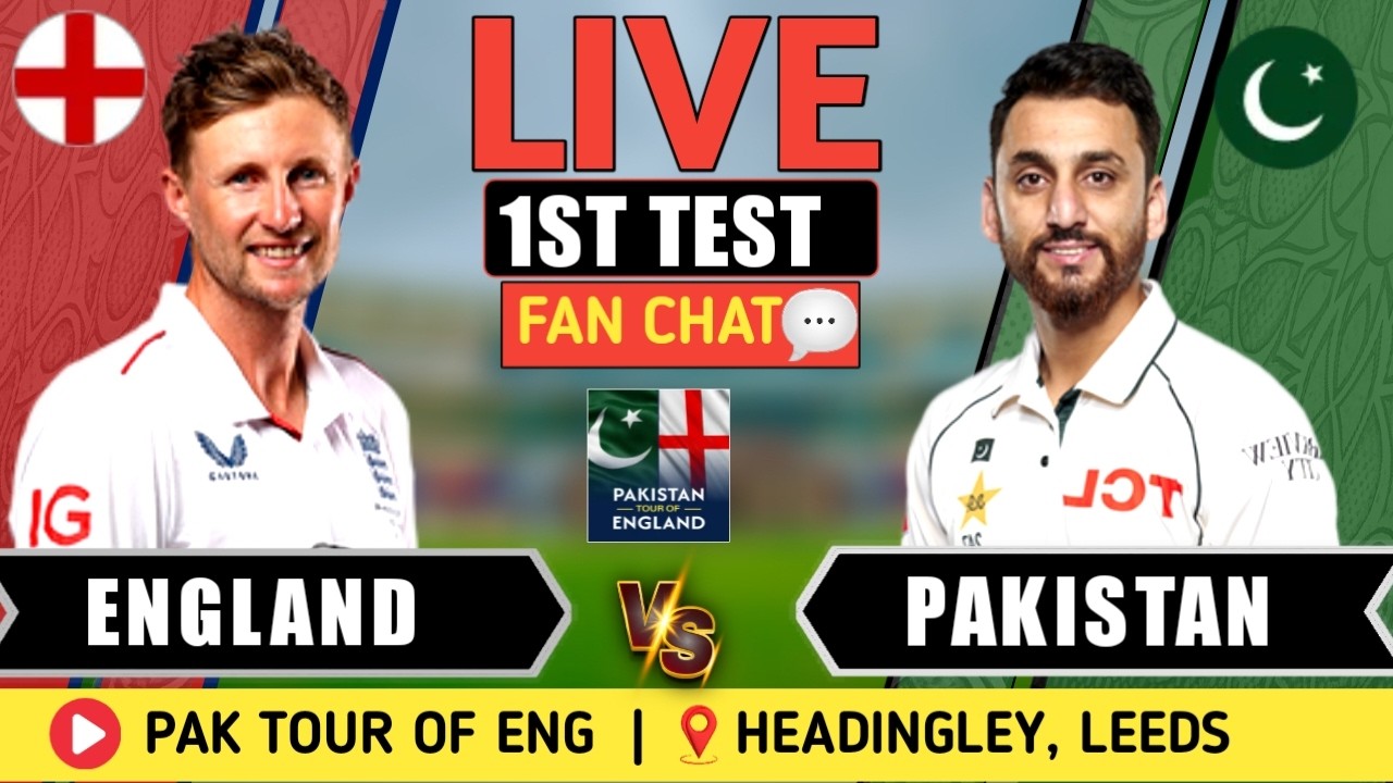 🔴 LIVE: PAK vs ENG |1st Test Live Fan Analysis | England vs Pakistan | Live Cricket Match Today