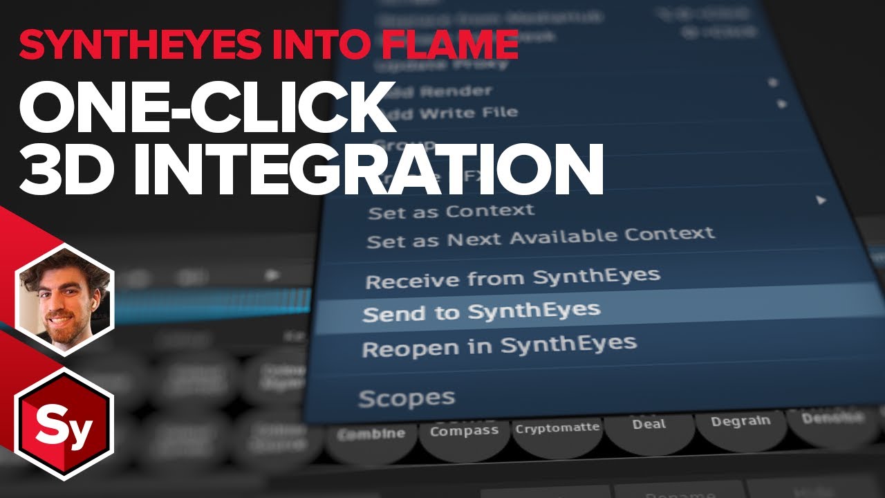Quick Start to Transfer 3D Tracking Data to Flame from SynthEyes [Boris FX]