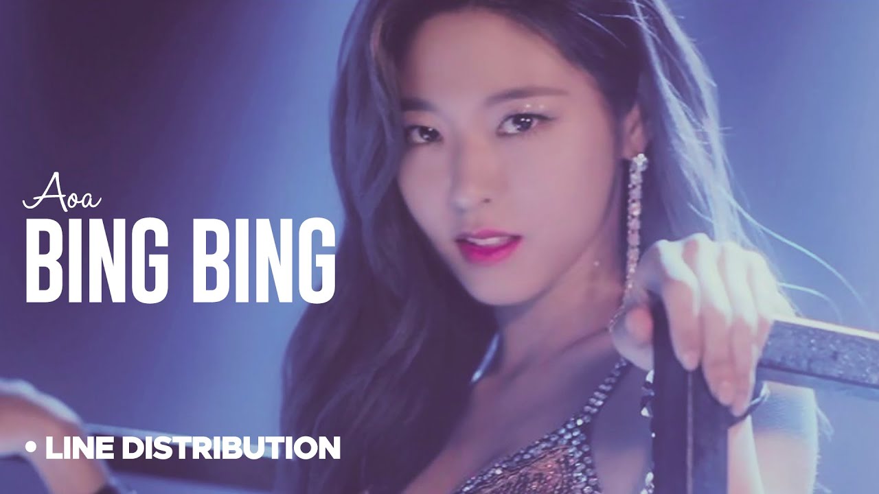 AOA - Bing Bing : Line Distribution (Color Coded)