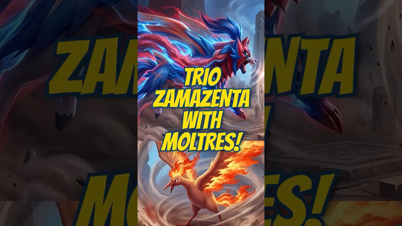 TRIO! Zamazenta BLOWN by Moltres Sky Attack! #pokemongo #shorts