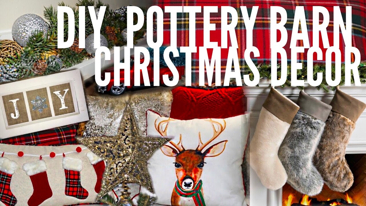 Easy DIY Christmas Home Decor | pottery barn inspired | Beeisforbudget