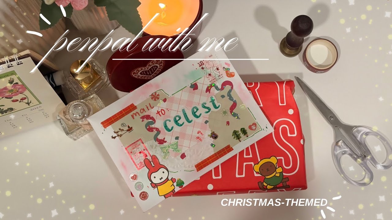 ⋆˚✿˖° penpal with me ⋆˚꩜｡ | merry christmas!🎄🎅| letter to celest 💌