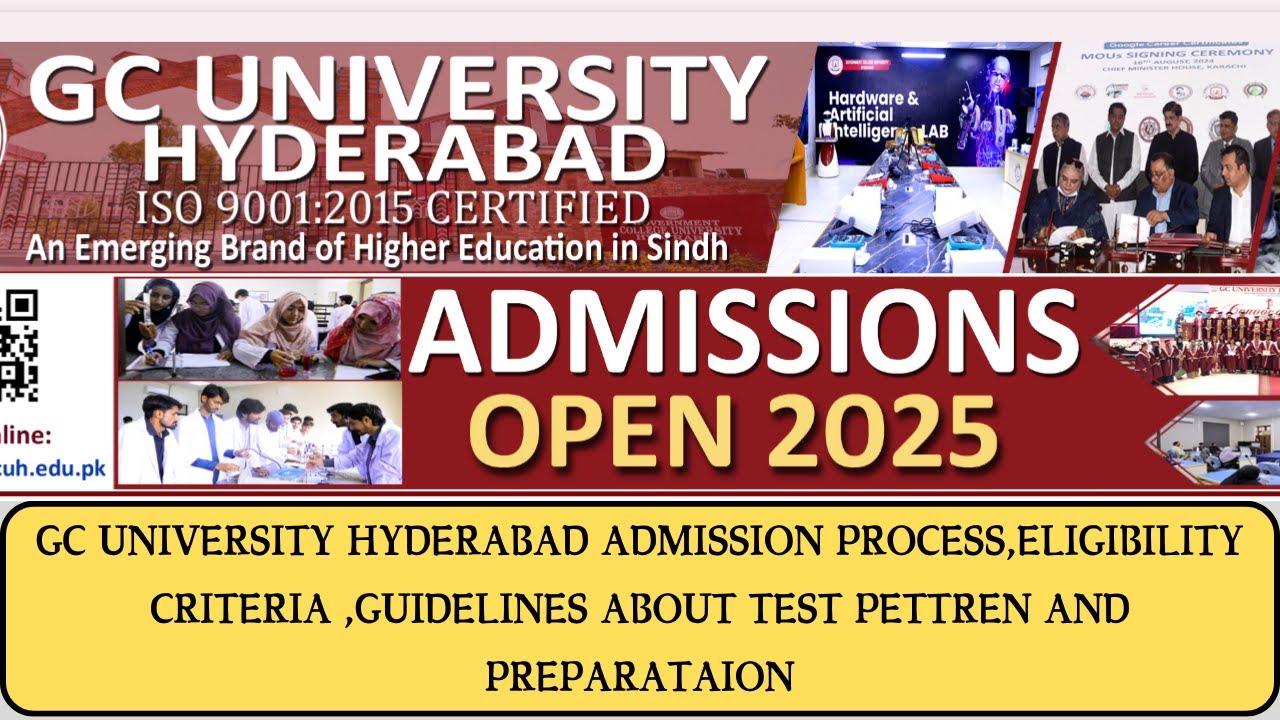 GC University Hyderabad Admission 2025 || Admission Process & guidelines|| Test Pattern