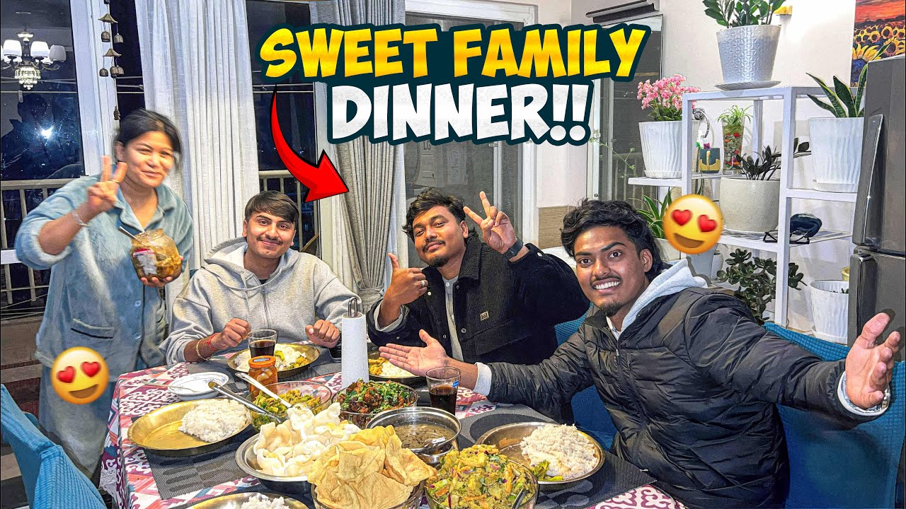 Maja Aayo Family Dinner Ma 🤣🍛