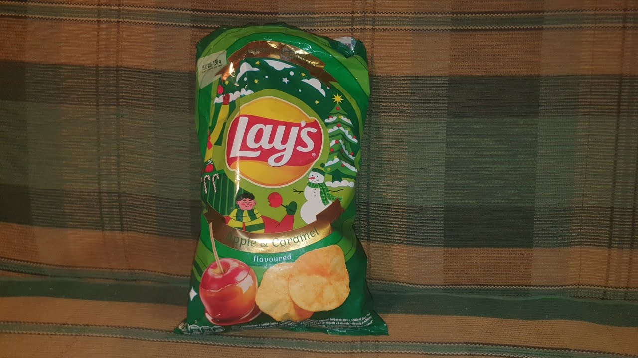 Обзор на чипсы: lay's apple & caramel flavoured