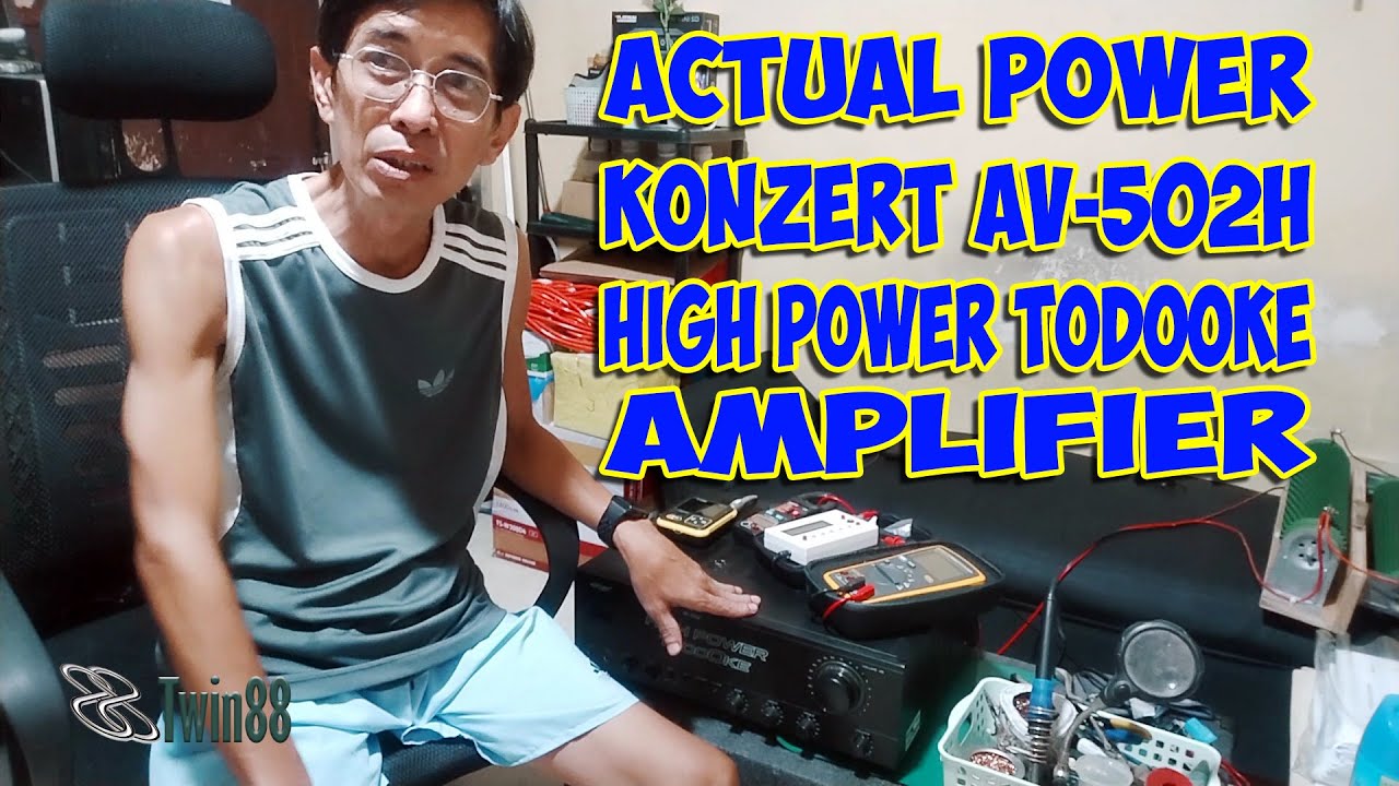 RMS power ng Konzert AV 502H High Power Todooke Amplifier