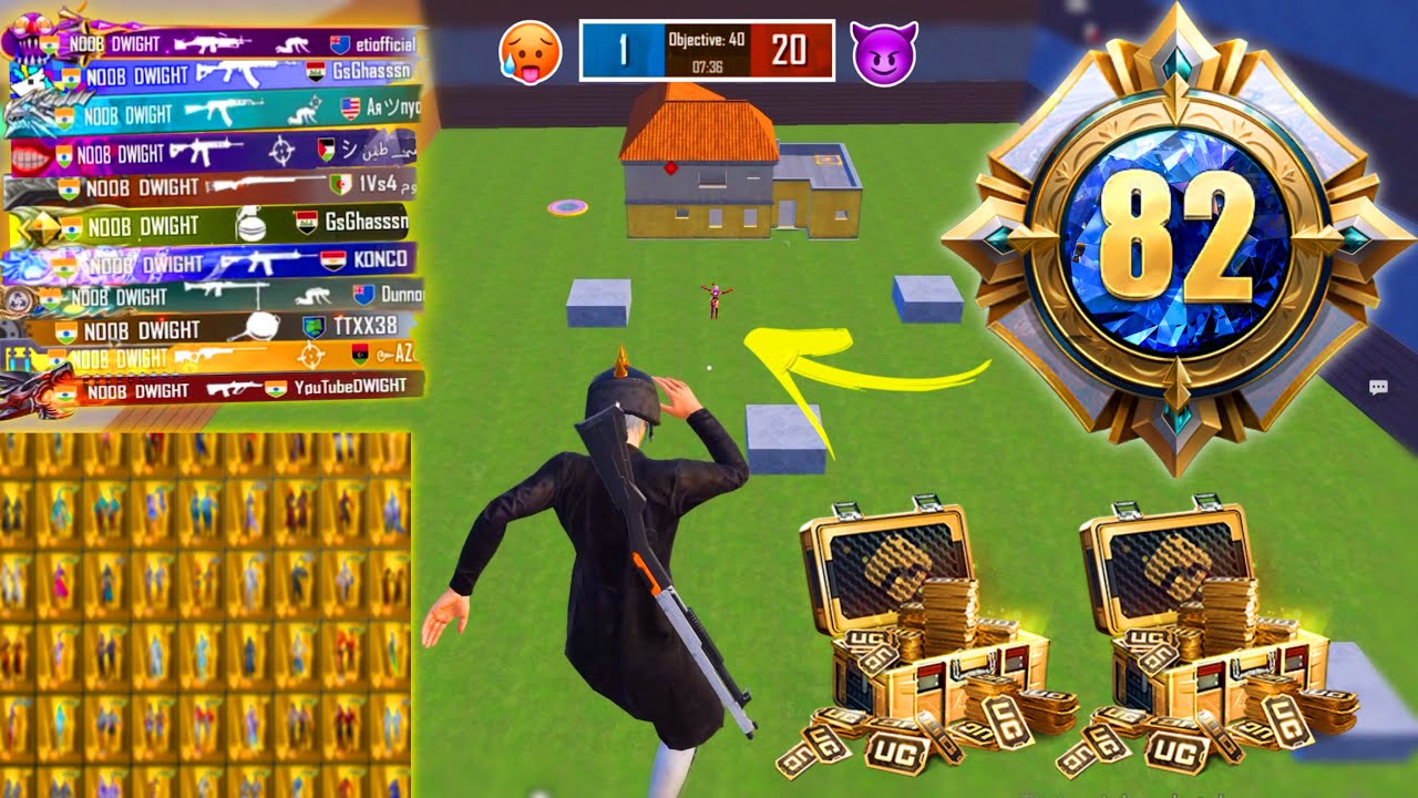 WOW🤑💸RICH LV80 COLLETION PRO PLAYER CHALLENGED DWIGHT 🥵 PUBG MOBILE
