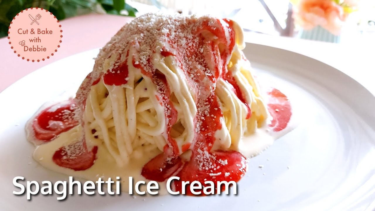 Famous German Spaghetti Ice Cream | Spaghetti Eis | Never Eat Before