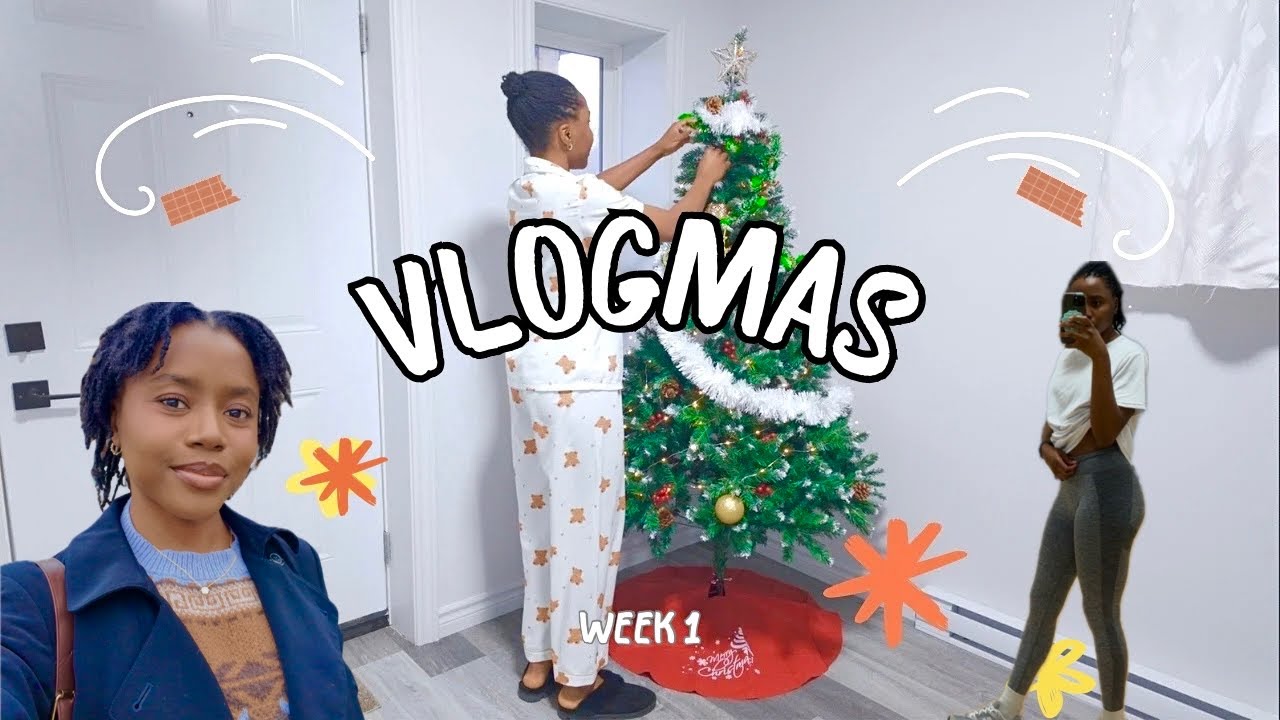 VLOGMAS, неделя 1🤶 | Рождественские покупки, украшение ёлки ​​и погружение в атмосферу праздника 🎄