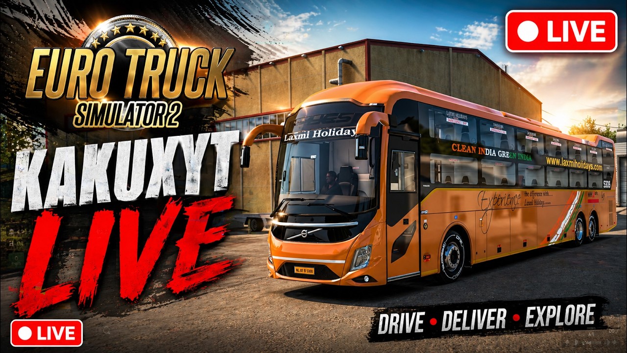 KAKUXYT LIVE 🚍 Euro Truck Simulator 2 India Bus Mods + Logitech G29 Steering Wheel Gameplay