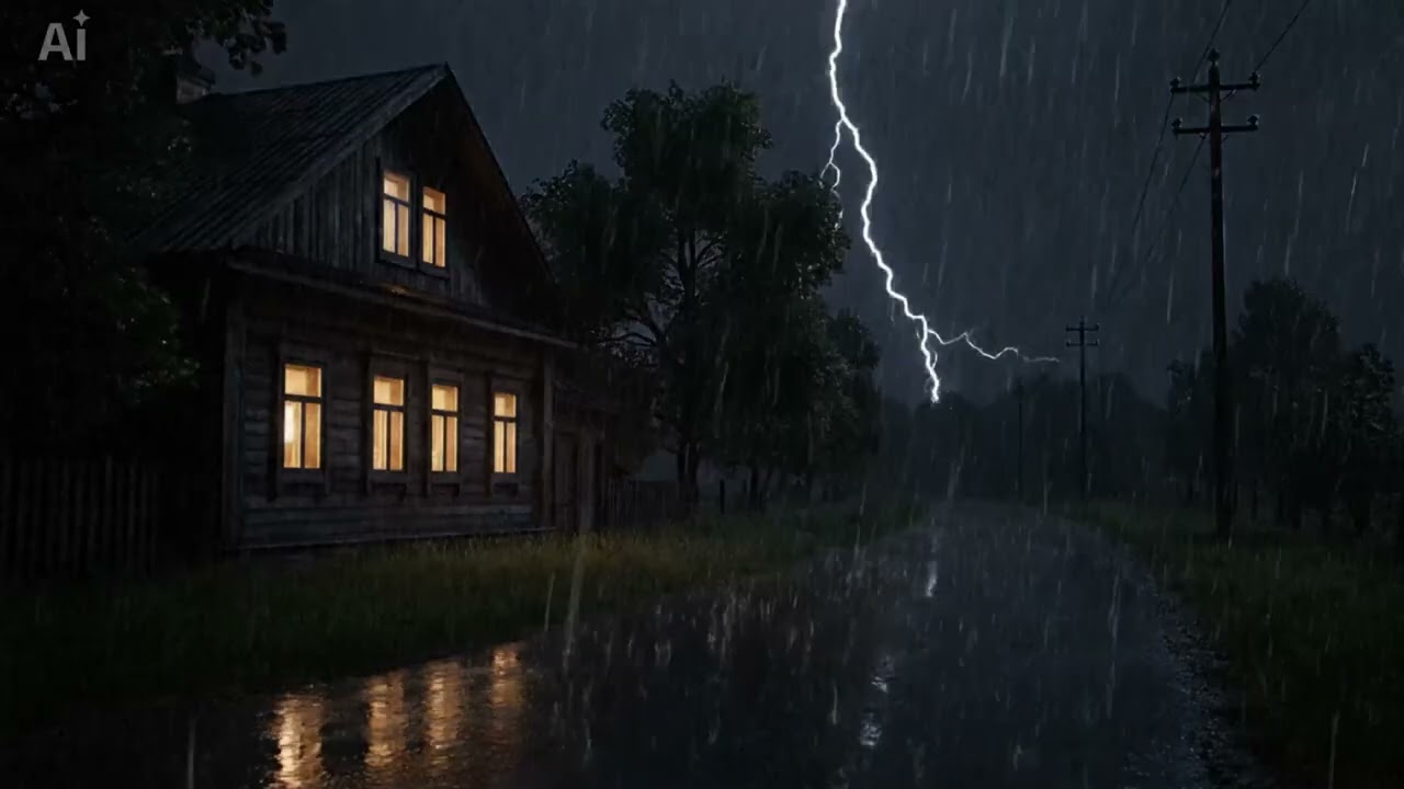 Torrential Rain & Powerful Thunder ⚡ Extreme Storm Sounds for Deep Sleep