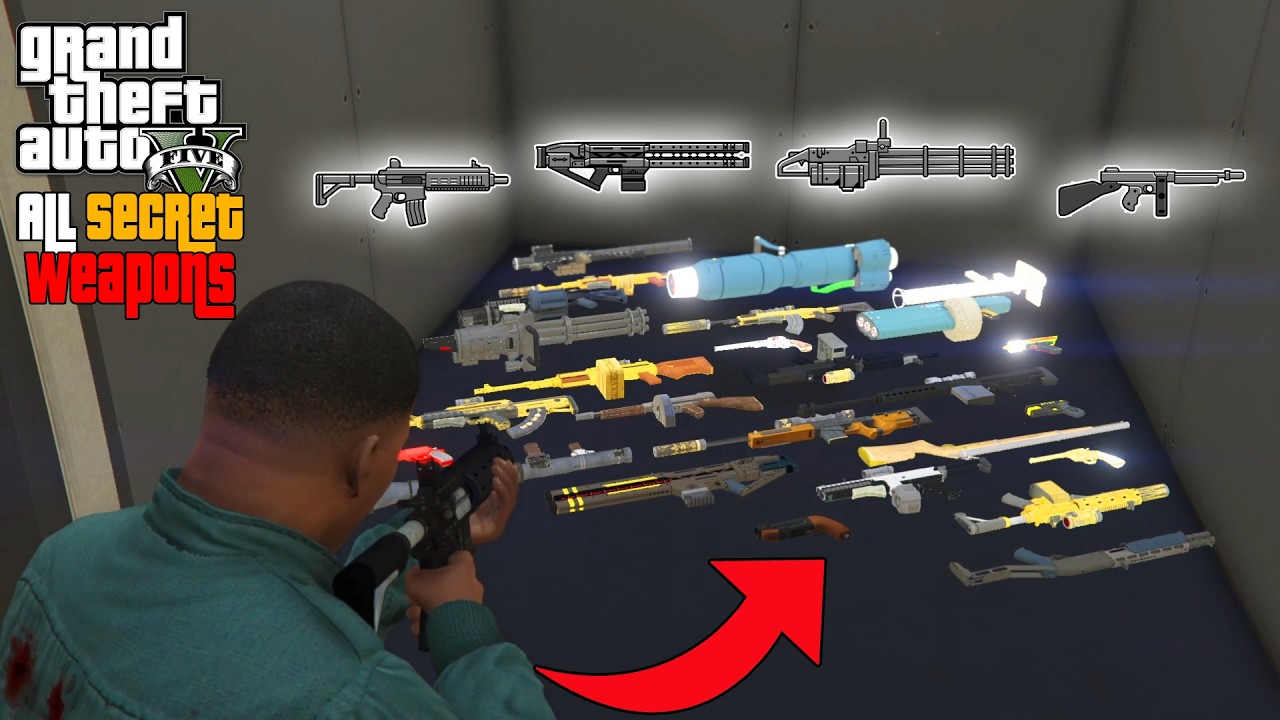 GTA 5 - How To Unlock All Secret Weapons! (Fort Zancudo)