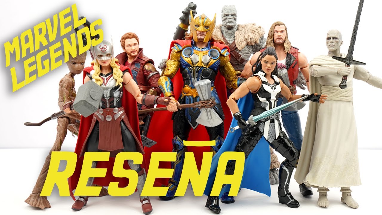 FIGURAS DE THOR AMOR Y TRUENO | MARVEL LEGENDS | SET COMPLETO | KORG BAF | UNBOXING EN ESPA&Ntilde;OL
