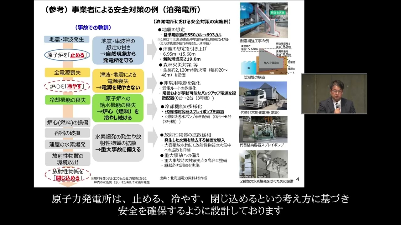日本のエネルギー情勢と泊発電所3号機に関する説明会（札幌会場）