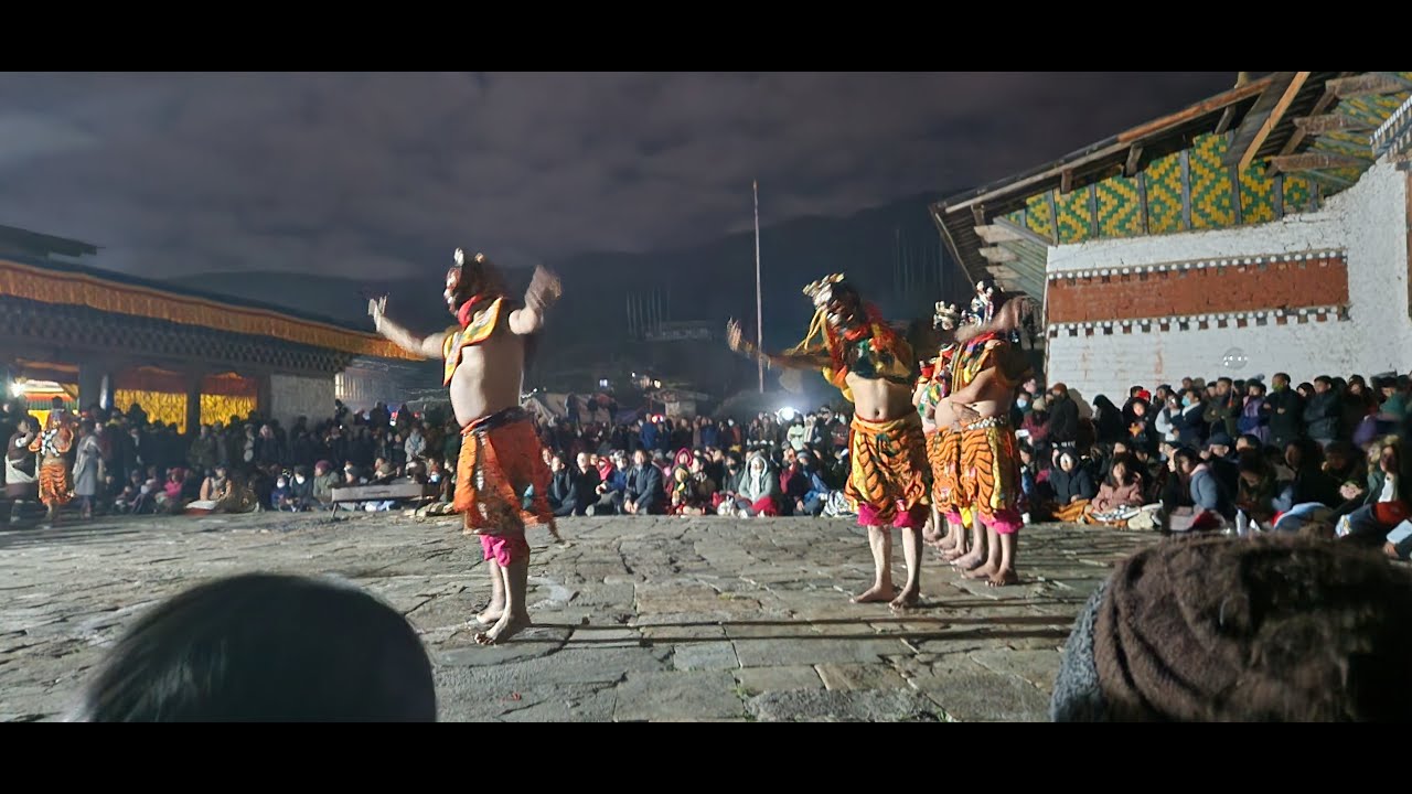 Jambay Lhakhang Drup (Festival) Nighttime II, Bhutan 2023