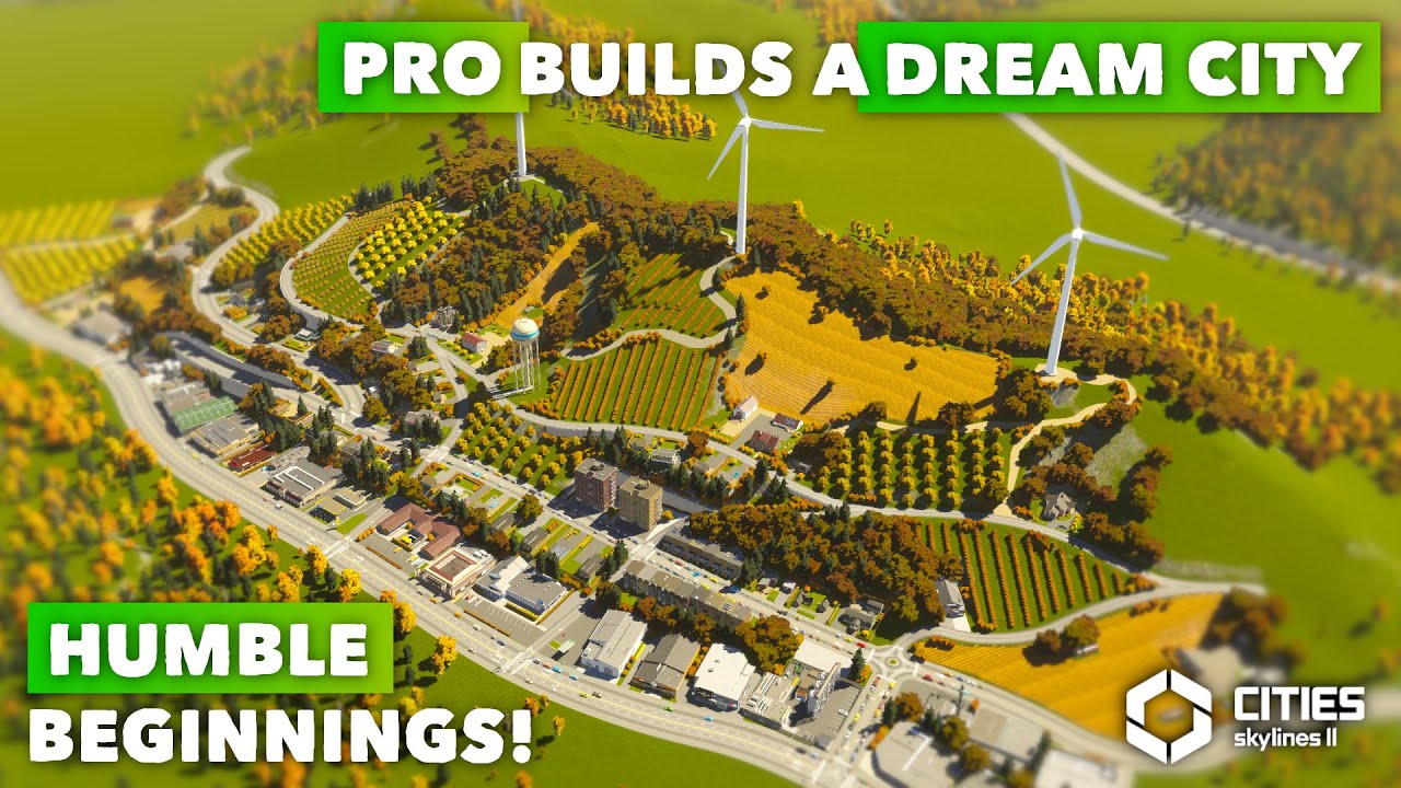 Pro builds a Dream City - Humble Beginnings! | Cities Skylines 2 | Speedbuild + No Commentary