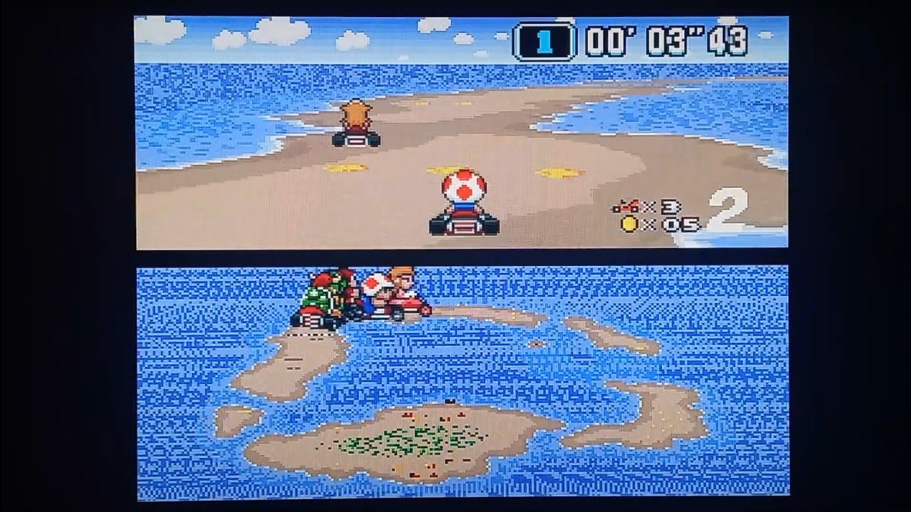 Super Mario Kart SNES: Star Cup Race (Toad) Gameplay