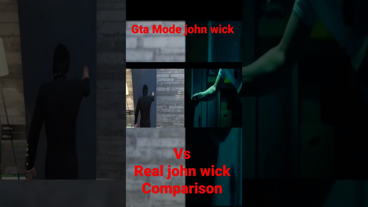 Gta mode John wick vs real John weak comparison