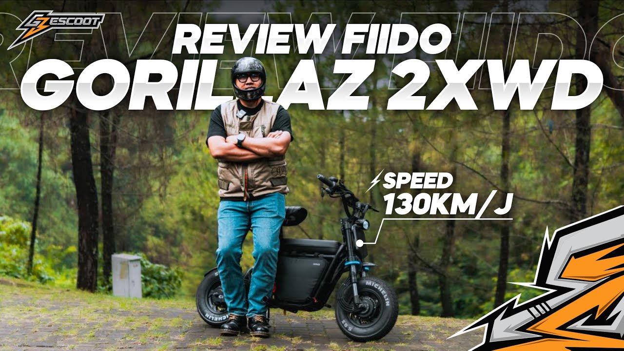 SKUTER LISTRIK FIIDO Q1S GORILAZ 2WD BUKAN HONDA MONKEY  #fiidoq1s #fiidoq1 #skuterlistrik #ebike