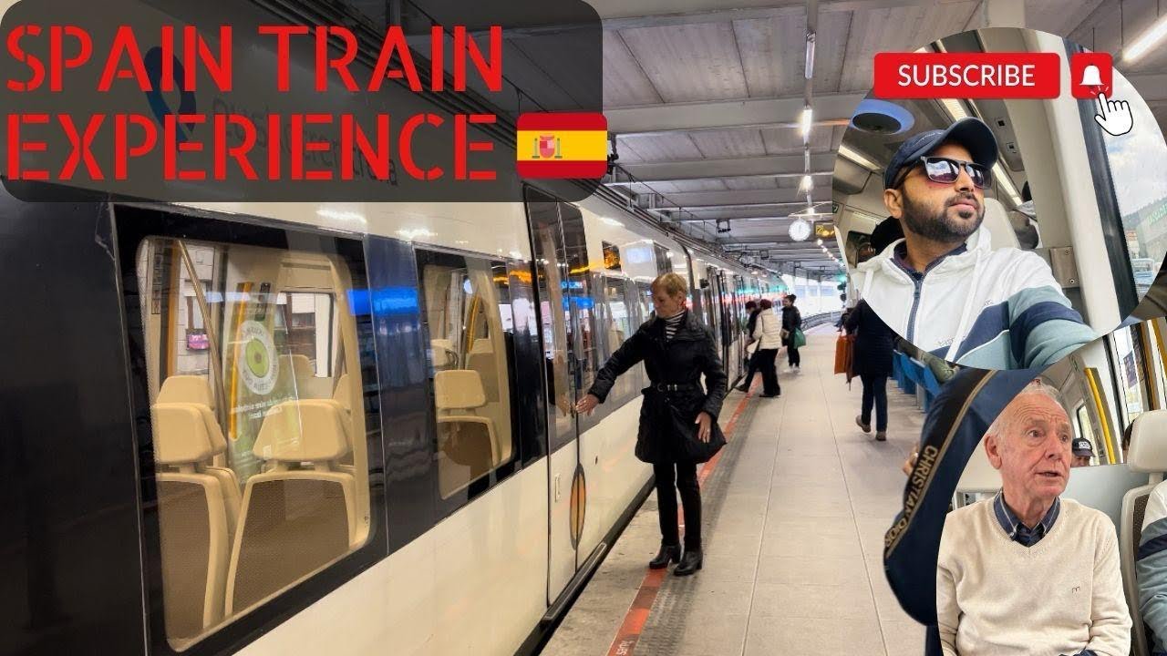 Travelling in Spain by train 🚆/ Bilbao city tour/ Indian vlogger in Spain 🇪🇸