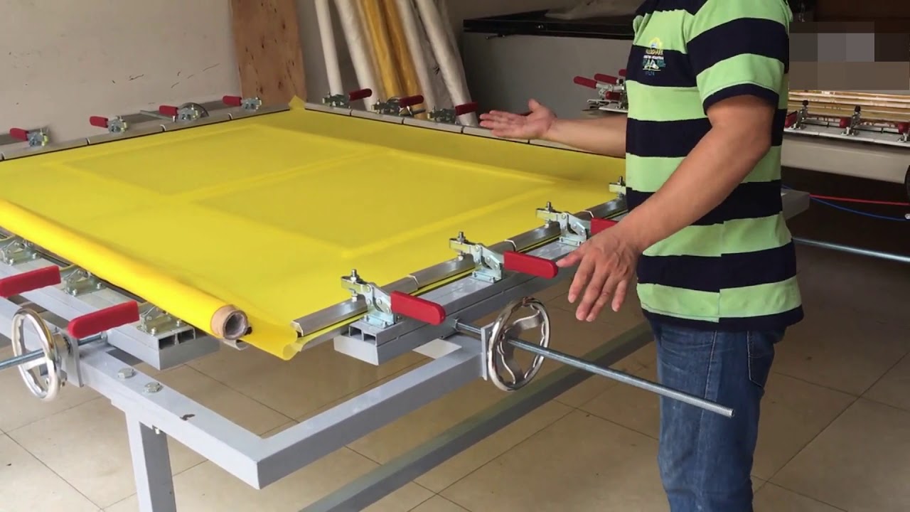 Manual Screen Mesh Stretching Machine