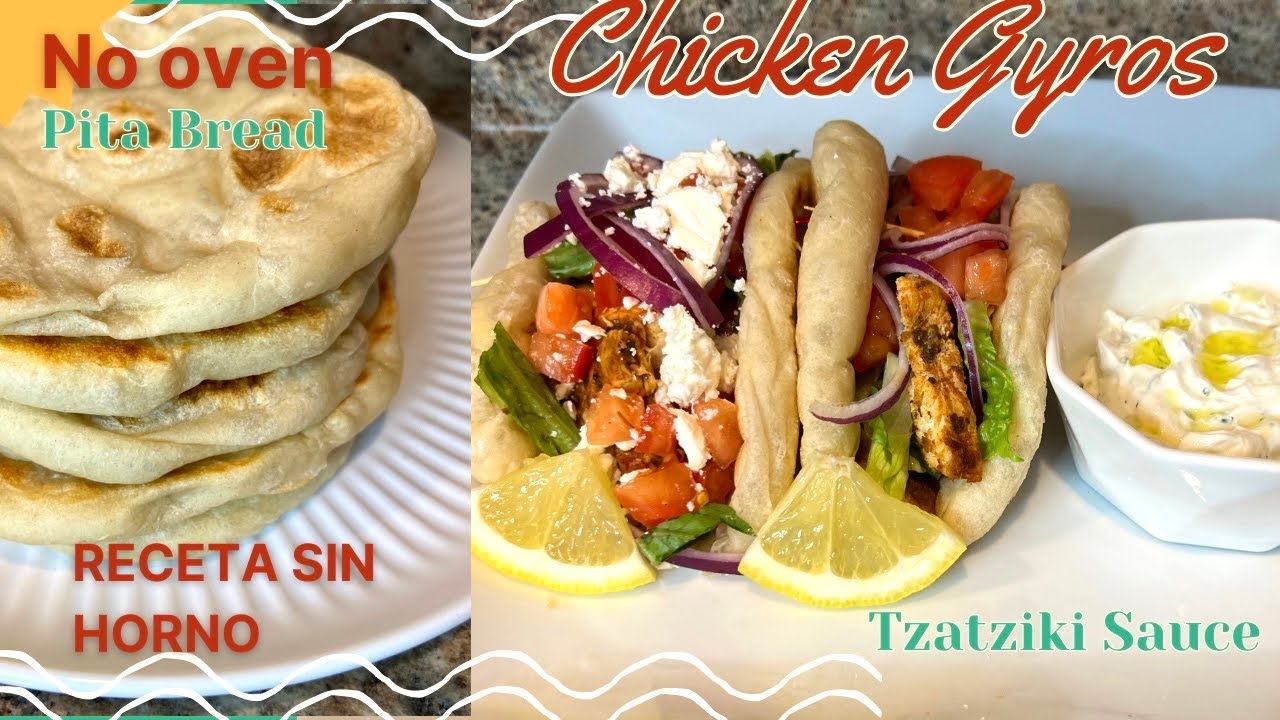 GYROS DE POLLO/ HOW TO MAKE CHICKEN GYROS