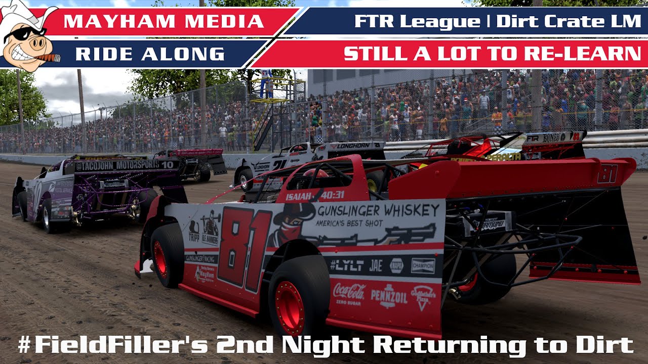 Return to iRacing Dirt Racing Race 2 - Volusia Speedway Park - Free Time Racing League - Sim Racing