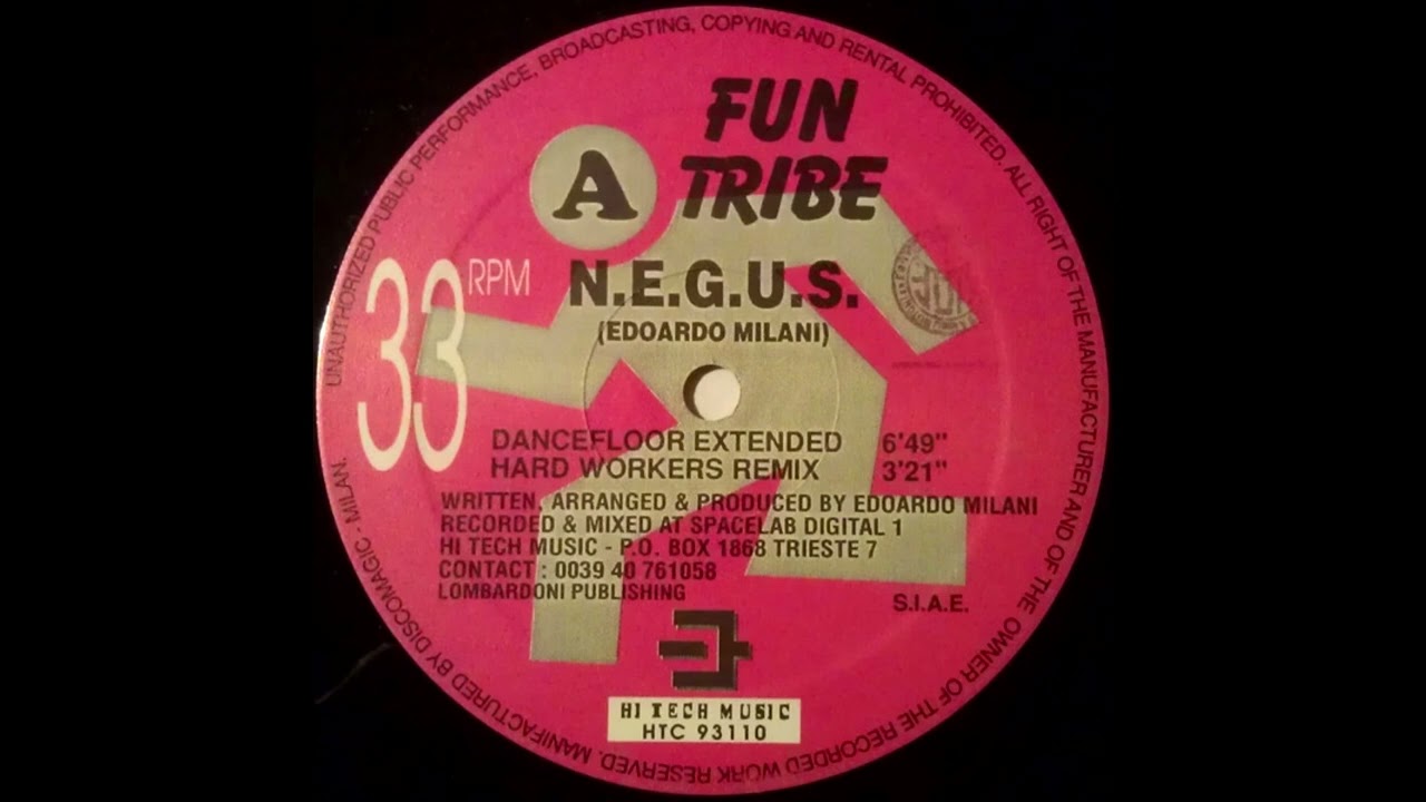 Fun Tribe – N.E.G.U.S.  (Dancefloor Extended) HQ 1993 Eurodance