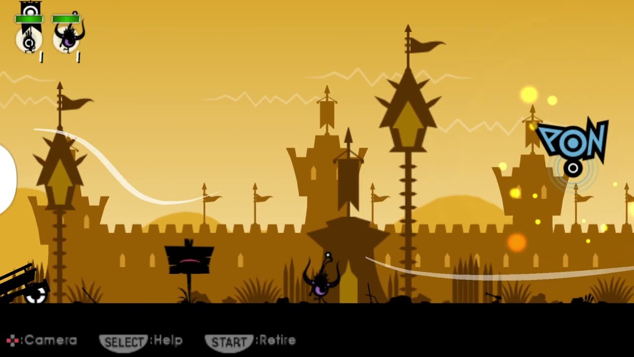 Patapon 1 - Dekaton tower with only 1 Patapon.