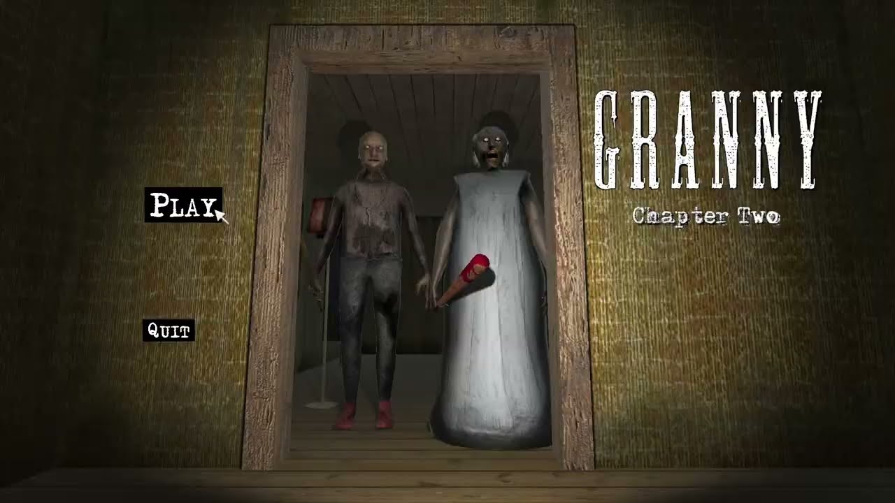 Granny 2 (доп. замки, легкая сложность, тьма) через дверь