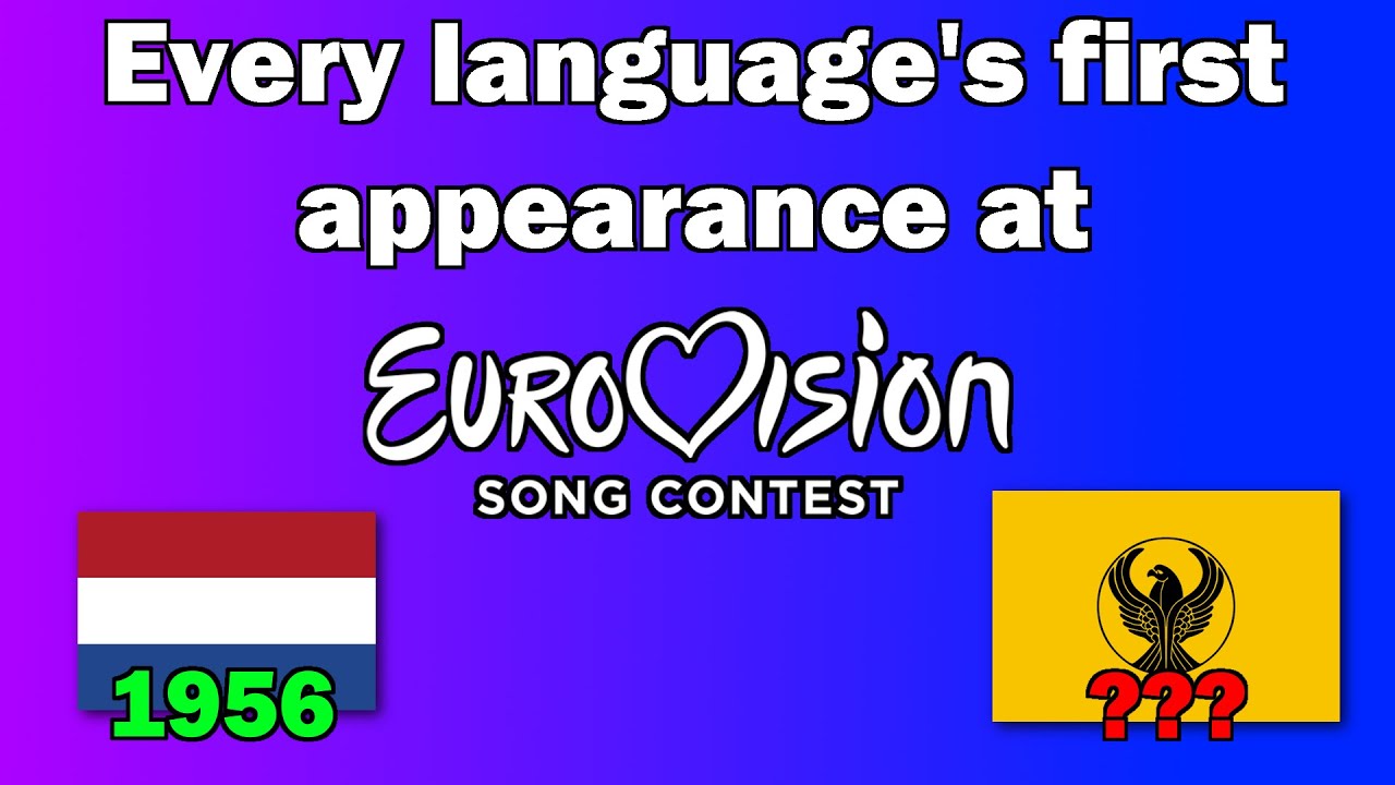 Eurovision: Every language's first appearance, from earliest to latest