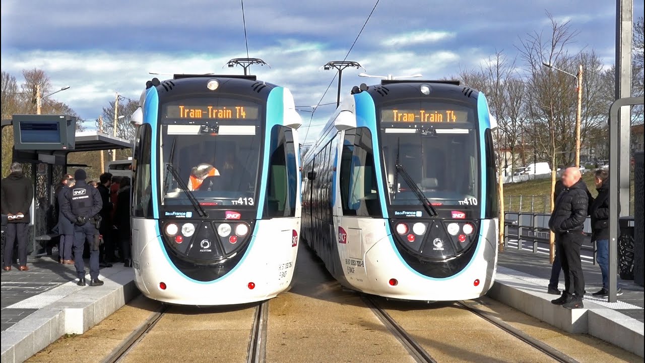 Tramway de Paris ligne T4 - Inauguration de la branche Clichy-Montfermeil