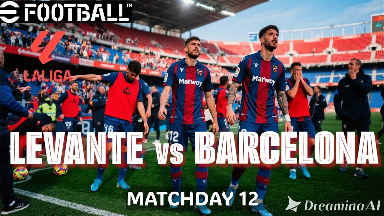 E FOOTBALL 2026 I LEVANTE VS BARCELONA I LA LIGA 25/26 I MATCHDAY 12 I PES 2013