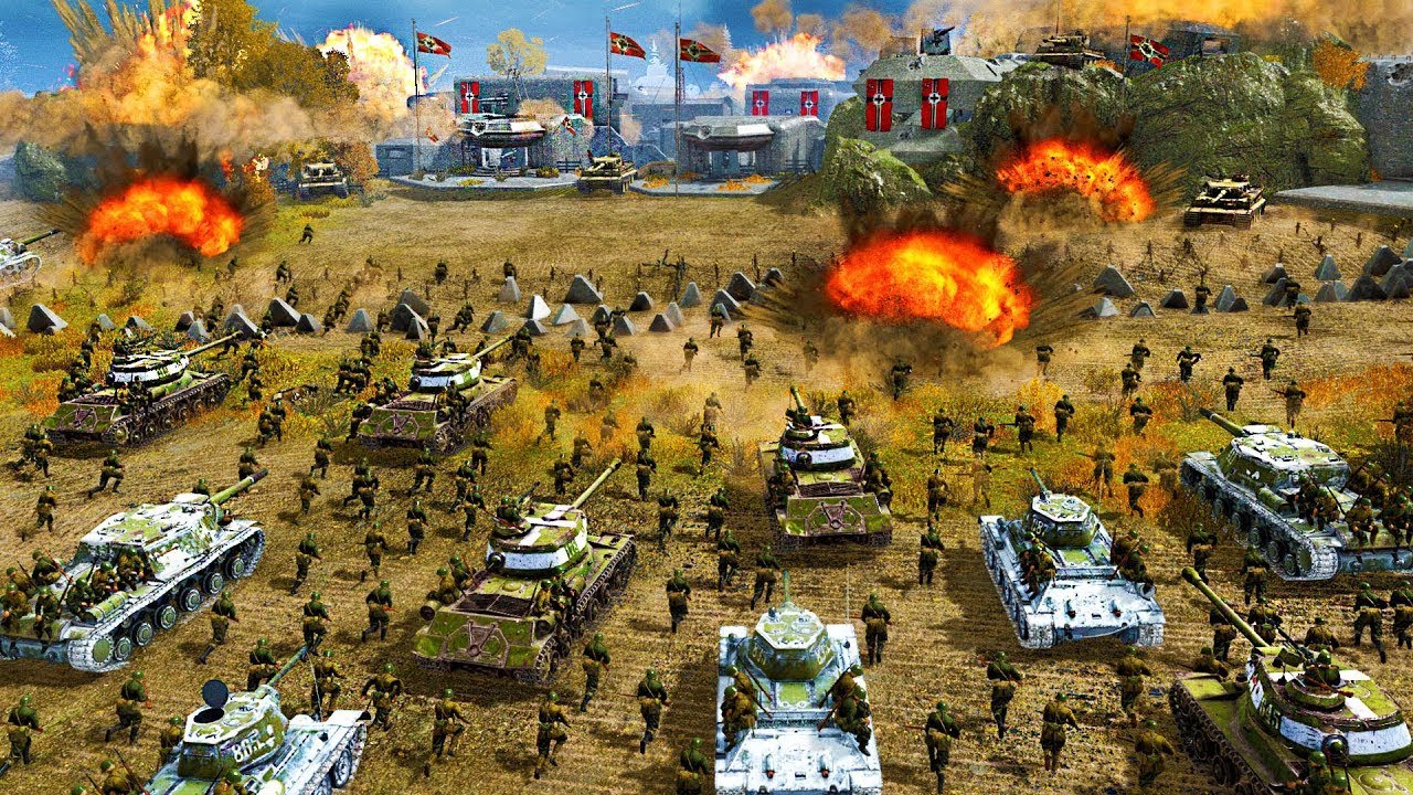 Can 1,000 Germans Hold ALPINE FORTRESS vs 5,000 RUSSIAN CHARGE?! - Gates of Hell: WW2 Mod