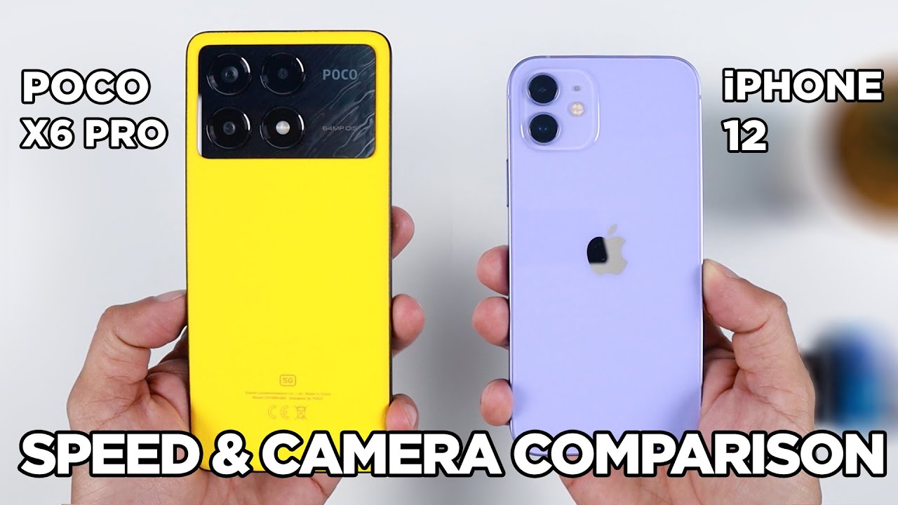 POCO X6 Pro vs iPhone 12 SPEED TEST & CAMERA Comparison | Zeibiz