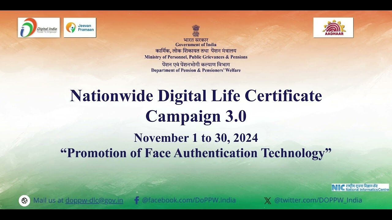 Jingle on Nationwide Digital Life Certificate Campaign 3.0