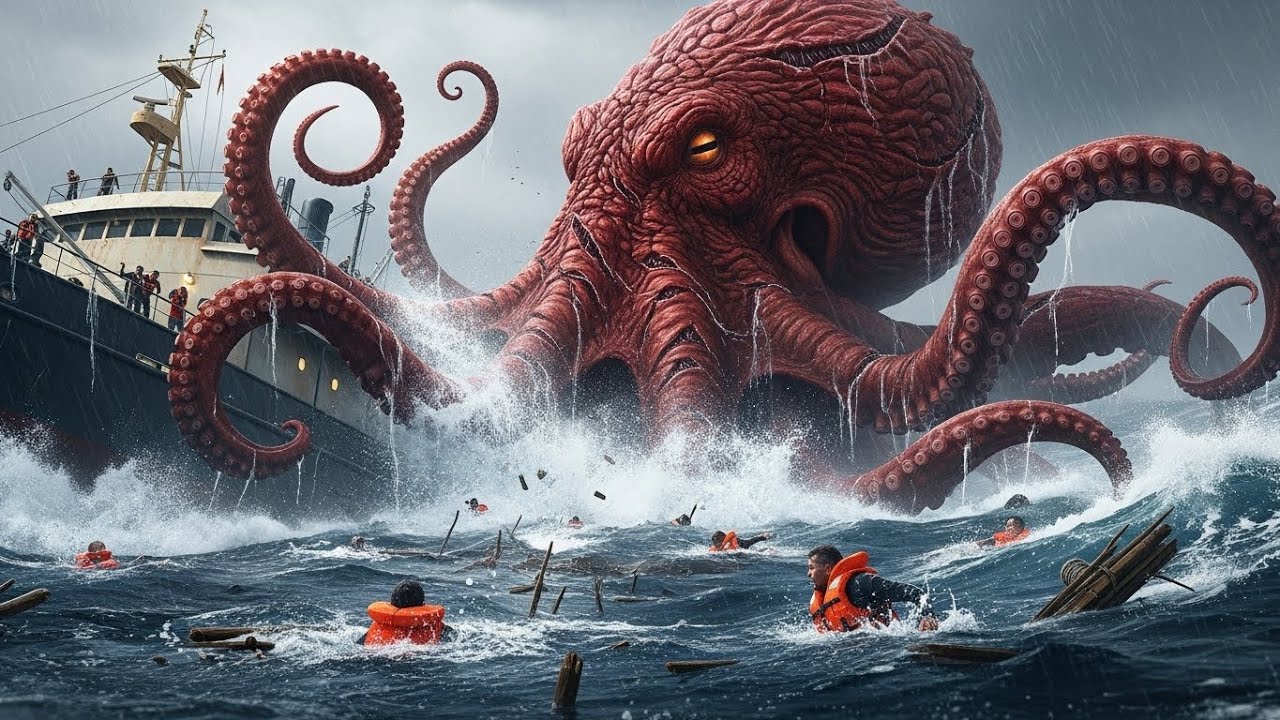 GIANT OCTOPUS ATTACKS THE ARMY | Military vs Sea Monster battle in deep Ocean!