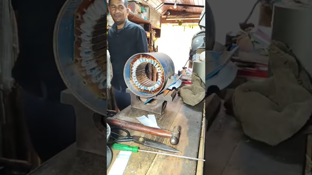 Three-phase motor winding