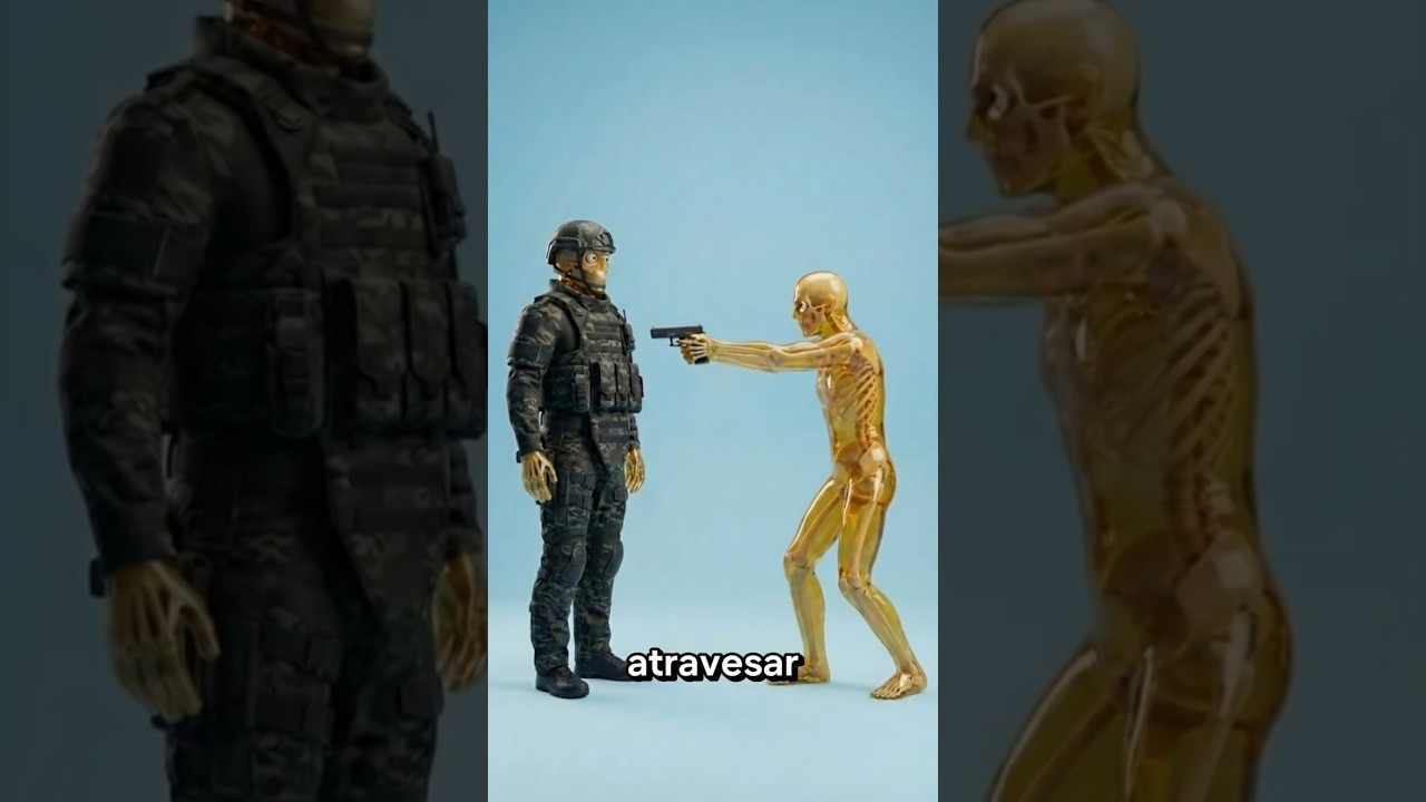 ¿Qué arma puede perforar un traje militar de alto rango? #curiosidades#shorts